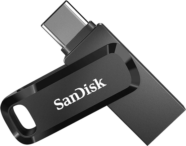 SanDisk 128GB Ultra Dual Drive Go USB Type-C Flash Drive, Black فلاش تايب سي