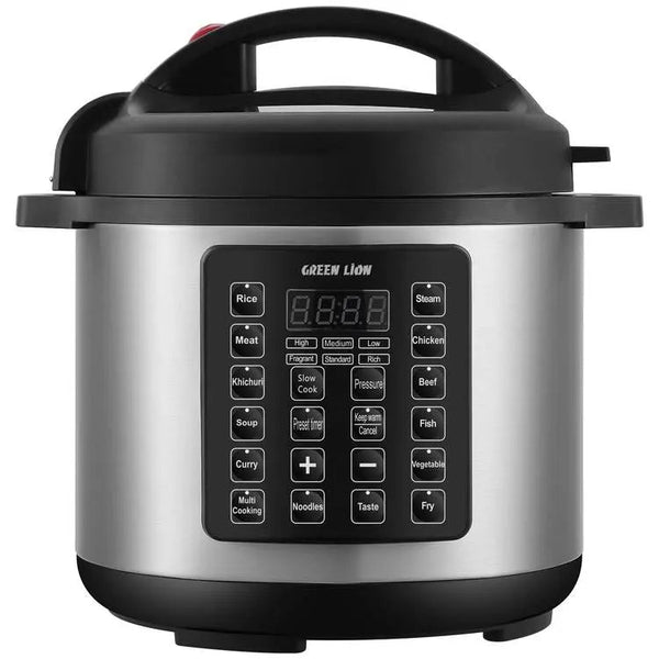 Green Lion Electric Pressure Cooker 6 L Black - قدر الضغط الكهربائي 6 لتر من كرين