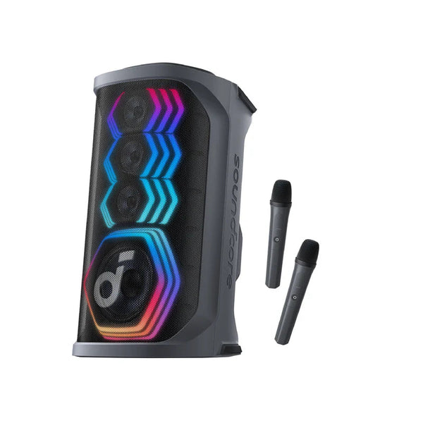 Anker Soundcore Rave 3 Speaker Black - سبيكر 160 واط مع مايكروفون كاريوكي عدد 2 من انكر