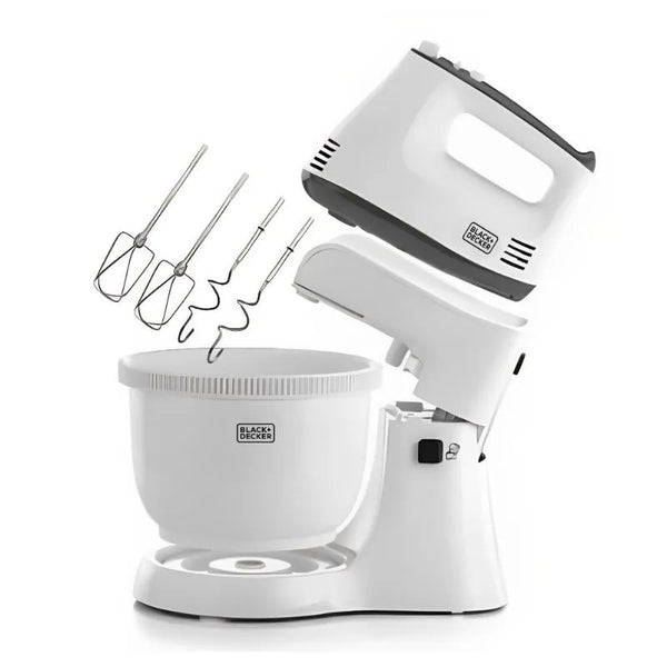 Black & Decker 300w 5 speed multifunction bowl and stand mixer- خلاط بلاك اند ديكر متعدد الوظائف