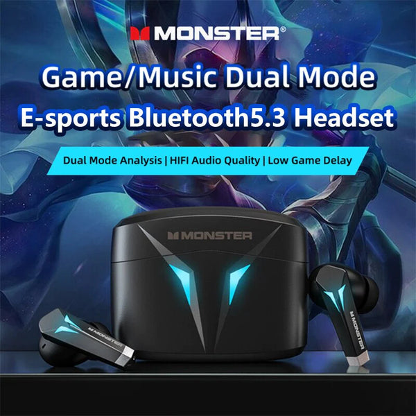 MONSTER XKT06 WIRELESS GAMING HEADPHONE - سماعات للالعاب لاسلكية من مونستر