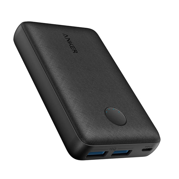 شاحن محمول Anker PowerCore Select 10000 - أسود ، واحد من أصغر وأخف بنوك الطاقة 10000 مللي أمبير في الساعة ، تقنية الشحن فائقة الصغر وعالية السرعة