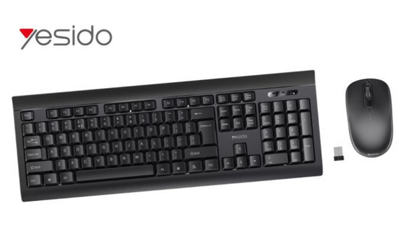 YESIDO WIRELESS COMBINATION KEYBOARD  KB12 - كيبورد وايرليس مع ماوس