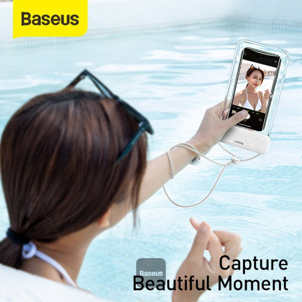 Baseus Waterproof Bag and Phone Case IPX8 - 7.2 Inches-حقيبة وحافظة هاتف مقاومة للماء من باسيوس