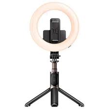 yesido selfe stick with ring light sf12 - عصا سيلفي مع حلقة رنك لايت من يسيدو